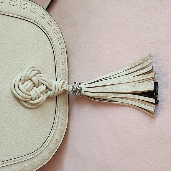 Brighton Trina White Leather Bag - Picture 3 of 12